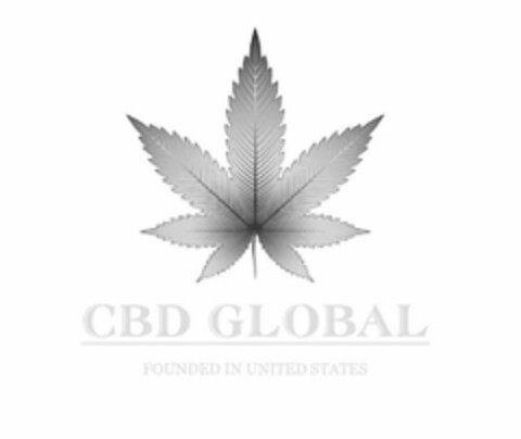 CBD GLOBAL FOUNDED IN UNITED STATES Logo (USPTO, 07.03.2019)