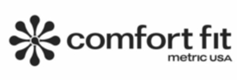 COMFORT FIT METRIC USA Logo (USPTO, 01.07.2019)