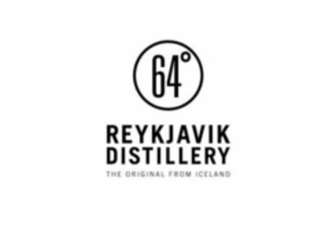 64° REYKJAVIK DISTILLERY THE ORIGINAL FROM ICELAND Logo (USPTO, 31.07.2019)