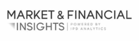 MARKET & FINANCIAL INSIGHTS POWERED BY IPD ANALYTICS Logo (USPTO, 28.08.2019)