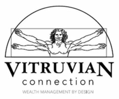 VITRUVIAN CONNECTION WEALTH MANAGEMENT BY DESIGN Logo (USPTO, 09/15/2020)