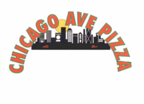 CHICAGO AVE PIZZA Logo (USPTO, 12.05.2009)