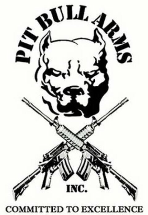 PIT BULL ARMS INC. COMMITTED TO EXCELLENCE Logo (USPTO, 30.10.2011)