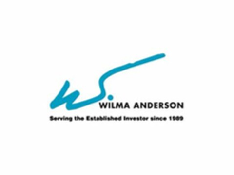 W. WILMA ANDERSON SERVING THE ESTABLISHED INVESTOR SINCE 1989 Logo (USPTO, 08.02.2012)