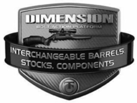 DIMENSION BOLT-ACTION PLATFORM INTERCHANGEABLE BARRELS, STOCKS, COMPONENTS TC Logo (USPTO, 23.04.2012)