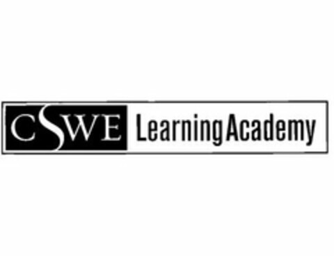 CSWE LEARNING ACADEMY Logo (USPTO, 03/02/2015)
