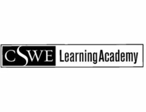 CSWE LEARNING ACADEMY Logo (USPTO, 02.03.2015)