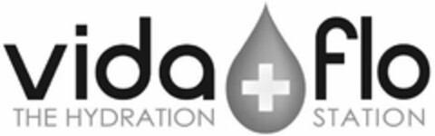 VIDA FLO THE HYDRATION STATION Logo (USPTO, 06.04.2015)