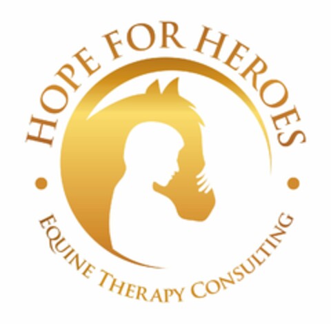 · HOPE FOR HEROES · EQUINE THERAPY CONSULTING Logo (USPTO, 13.07.2015)