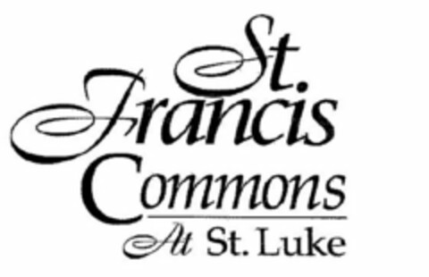 ST. FRANCIS COMMONS AT ST. LUKE Logo (USPTO, 12.01.2016)