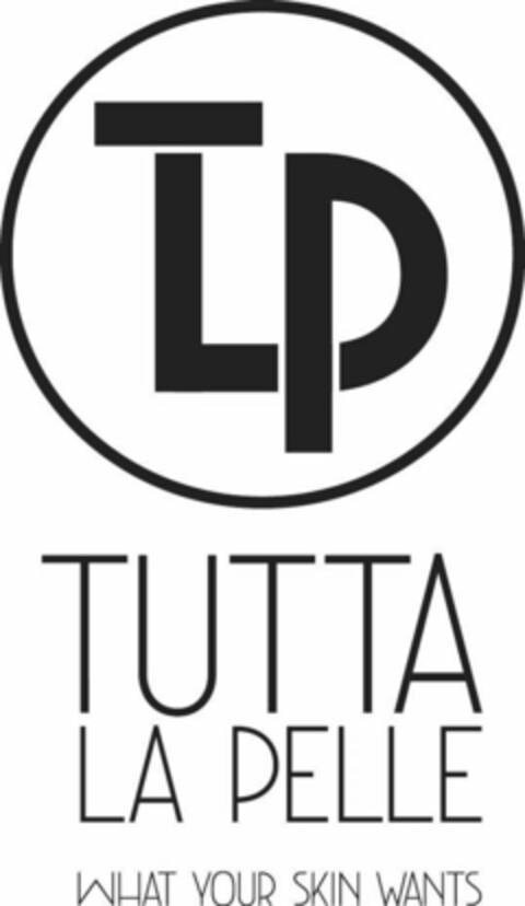 TLP TUTTA LA PELLE WHAT YOUR SKIN WANTS Logo (USPTO, 03.02.2017)