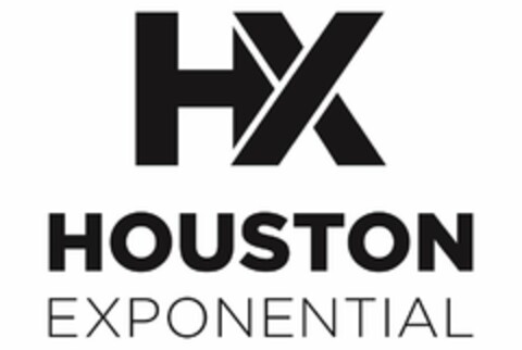 HX HOUSTON EXPONENTIAL Logo (USPTO, 10.10.2017)