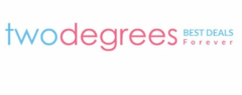 TWODEGREES BEST DEALS FOREVER Logo (USPTO, 01/09/2018)