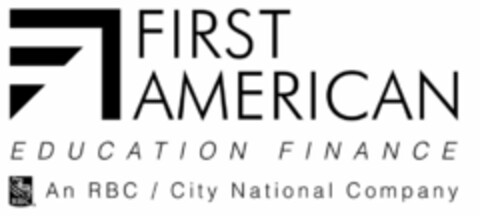 FIRST AMERICAN EDUCATION FINANCE RBC AN RBC / CITY NATIONAL COMPANY Logo (USPTO, 16.02.2018)