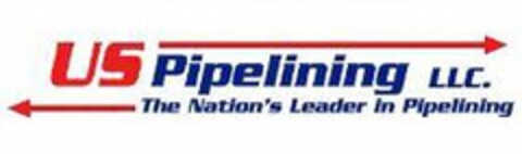 US PIPELINING LLC. THE NATION'S LEADER IN PIPELINING Logo (USPTO, 04/17/2018)