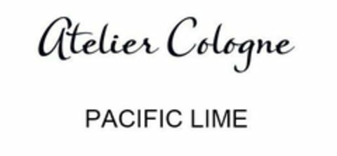 ATELIER COLOGNE PACIFIC LIME Logo (USPTO, 26.10.2018)