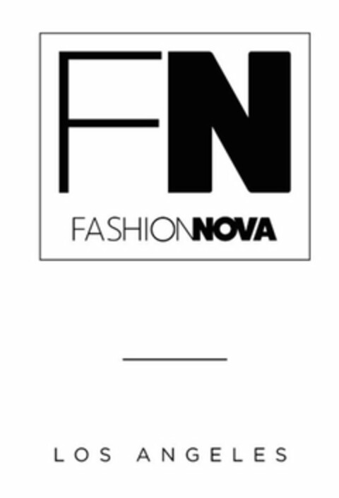 FN FASHIONNOVA LOS ANGELES Logo (USPTO, 12/28/2018)