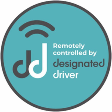DD REMOTELY CONTROLLED BY DESIGNATED DRIVER Logo (USPTO, 04.06.2019)
