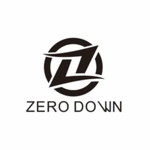 ZERO DOWN ZD Logo (USPTO, 02.09.2019)