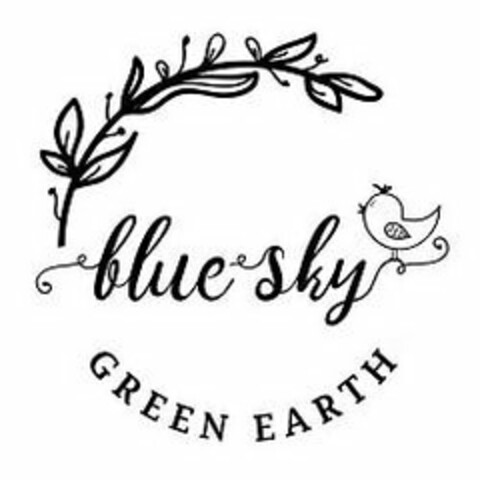 BLUE SKY GREEN EARTH Logo (USPTO, 09/02/2019)