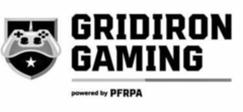 GRIDIRON GAMING POWERED BY PFRPA Logo (USPTO, 11/12/2019)