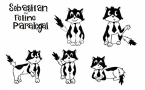 SEBASTIAN THE FELINE PARALEGAL Logo (USPTO, 13.06.2020)