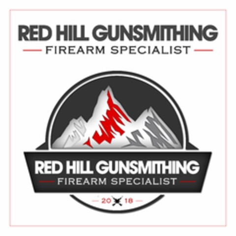 RED HILL GUNSMITHING FIREARM SPECIALIST 2018 Logo (USPTO, 08/28/2020)