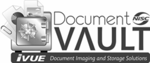 NISC DOCUMENT VAULT IVUE DOCUMENT IMAGING AND STORAGE SOLUTIONS Logo (USPTO, 06/18/2009)