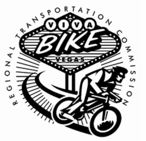 REGIONAL TRANSPORTATION COMMISSION VIVA BIKE VEGAS Logo (USPTO, 04/22/2010)