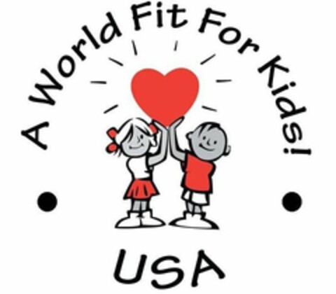 A WORLD FIT FOR KIDS! USA Logo (USPTO, 23.11.2010)