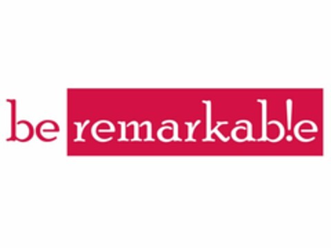 BE REMARKABLE Logo (USPTO, 28.03.2011)