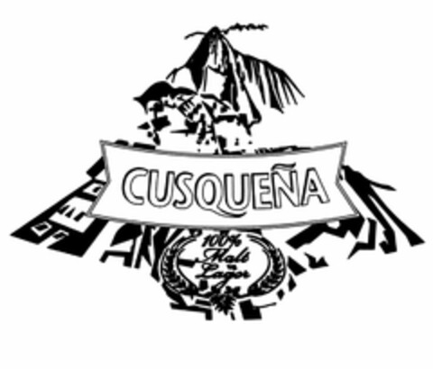 CUSQUEÑA 100% MALT LAGER Logo (USPTO, 30.11.2011)