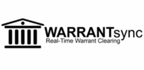 WARRANTSYNC REAL-TIME WARRANT CLEARING Logo (USPTO, 24.05.2012)