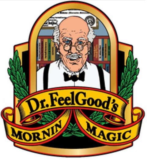 DR. FEELGOOD'S MORNIN MAGIC Logo (USPTO, 08/23/2012)