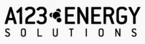 A123 ENERGY SOLUTIONS Logo (USPTO, 04.11.2013)