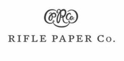 R P CO. RIFLE PAPER CO. Logo (USPTO, 07/30/2014)