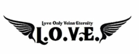 LOVE ONLY VEINS ETERNITY L.O.V.E. Logo (USPTO, 06/16/2015)