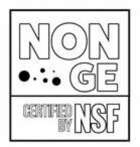 NON GE CERTIFIED BY NSF Logo (USPTO, 05/04/2016)