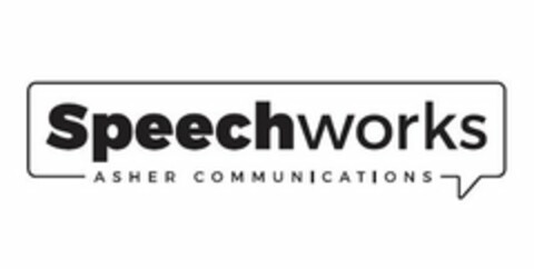 SPEECHWORKS ASHER COMMUNICATIONS Logo (USPTO, 29.08.2016)