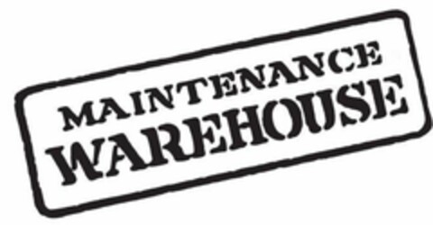 MAINTENANCE WAREHOUSE Logo (USPTO, 01/25/2017)