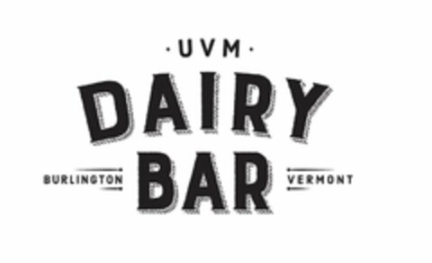 UVM DIARY BAR BURLINGTON VERMONT Logo (USPTO, 09/27/2017)