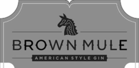 BROWN MULE AMERICAN STYLE GIN Logo (USPTO, 20.03.2018)