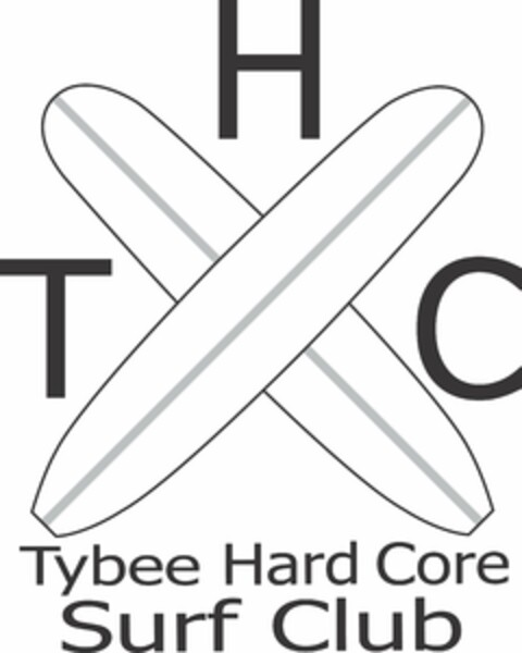 THC TYBEE HARD CORE SURF CLUB Logo (USPTO, 20.03.2018)