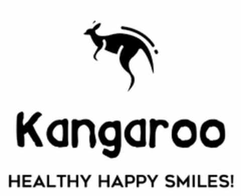 KANGAROO HEALTHY HAPPY SMILES ! Logo (USPTO, 05/11/2018)