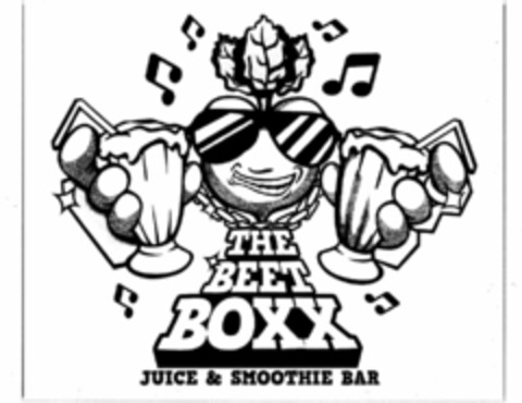 THE BEET BOXX JUICE & SMOOTHIE BAR Logo (USPTO, 06/26/2018)