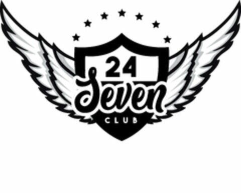 24 SEVEN CLUB Logo (USPTO, 11.07.2018)