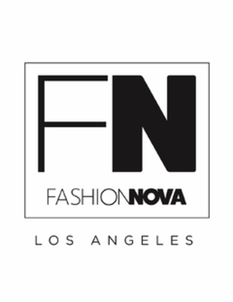 FN FASHION NOVA LOS ANGELES Logo (USPTO, 02/22/2019)