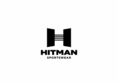 H HITMAN SPORTSWEAR Logo (USPTO, 04/15/2019)