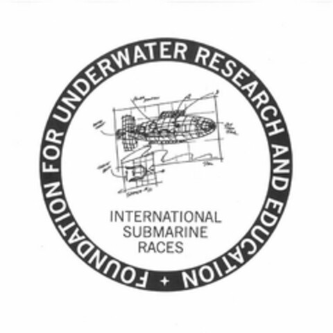 FOUNDATION FOR UNDERWATER RESEARCH AND EDUCATION INTERNATIONAL SUBMARINE RACES SKETCH #01 2ND TRIM TANK POWER POSITION DUCTED THRUST THRUST BLOW Logo (USPTO, 04/26/2019)