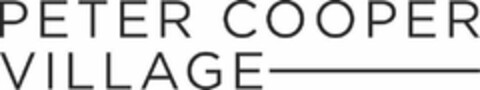 PETER COOPER VILLAGE Logo (USPTO, 08/28/2019)